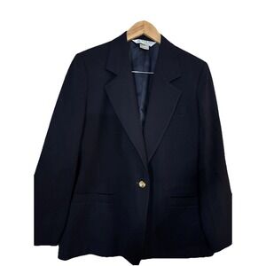 Austin Reed Woman Crest Gold 1Button Front 3 Button Sleeve  Size 12 Petite